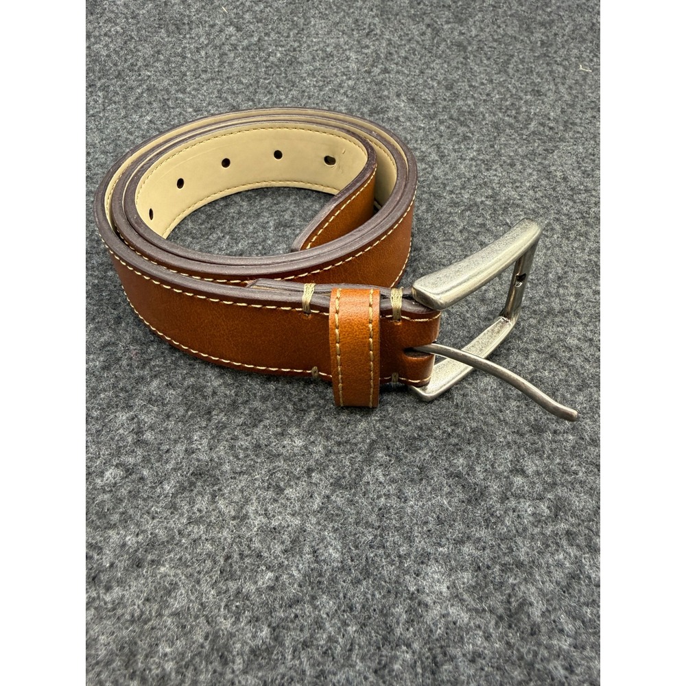 Goodfellow & Co Belt Contrast Stitching Size M Brown Mens